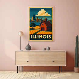 Illinois Landscape Poster