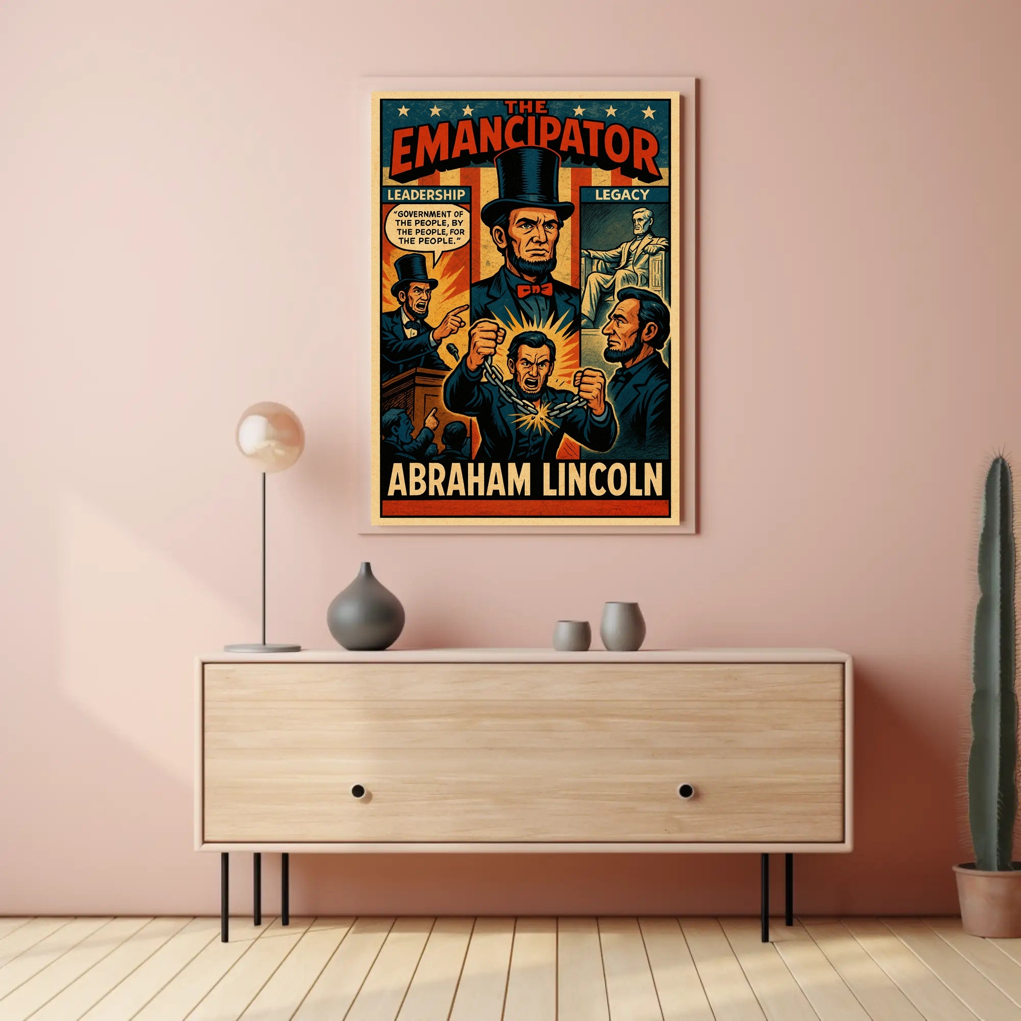 Abraham Lincoln The Emancipator Poster PosterGoat