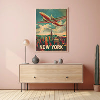 Vintage New York Aviation Poster