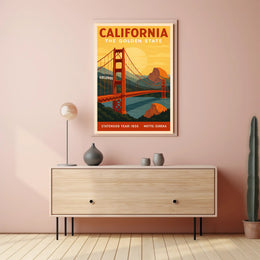 California The Golden State Poster