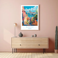 Vibrant Budapest Cityscape Travel Poster