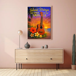 Island Strings - The Spirit of the Ukulele Poster PosterGoat