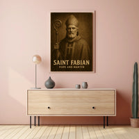 Saint Fabian Pope And Martyr Poster