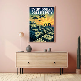 Every Dollar Does Its Duty Poster PosterGoat