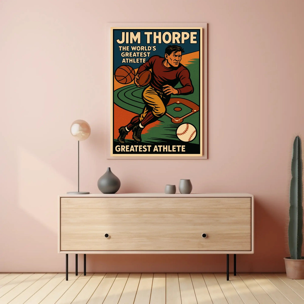 Jim Thorpe Legendary Athlete Poster