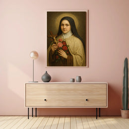 Portrait Of A Saintly Figure Poster