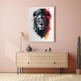 Majestic Lion Art Poster