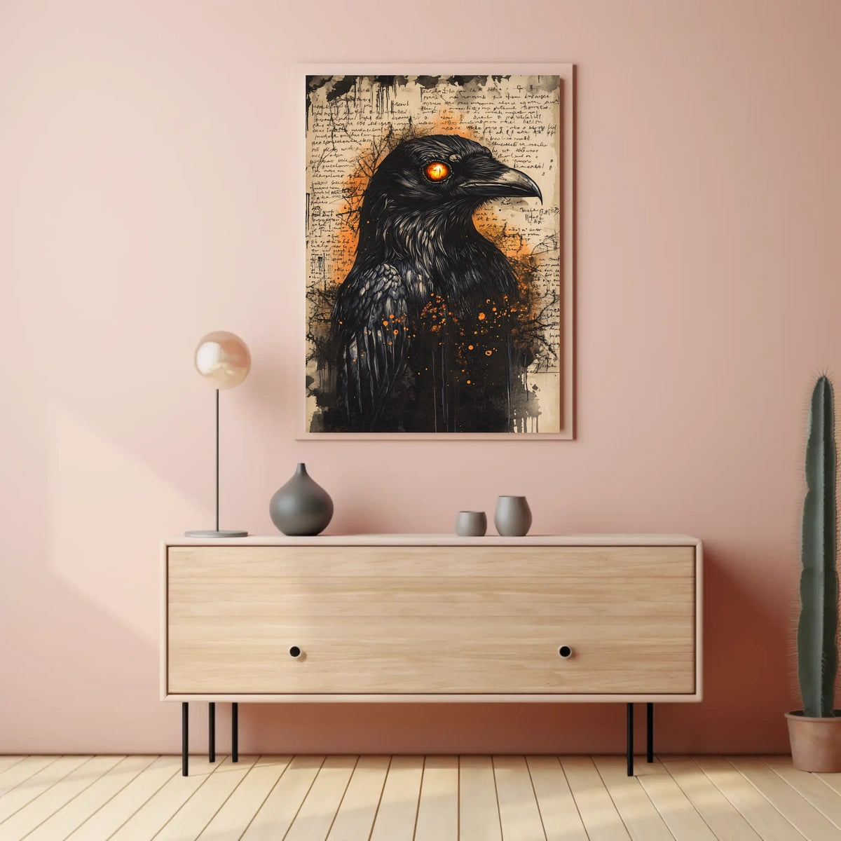 Mystical Raven Art Print Animal Poster