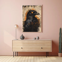 Mystical Raven Art Print Animal Poster