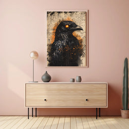 Mystical Raven Art Print Animal Poster