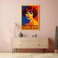 Clara Bow Pop Art Tribute Poster