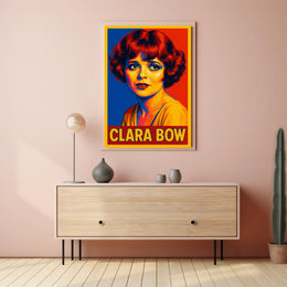 Clara Bow Pop Art Tribute Poster
