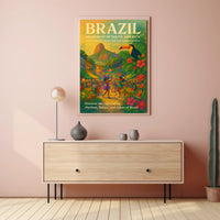 Brazil Heartbeat of South America Poster Art Print PosterGoat