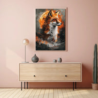 Majestic Fox in Cosmic Splendor Poster PosterGoat
