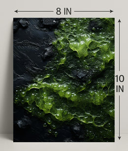 Abstract Green Texture Abstract Poster