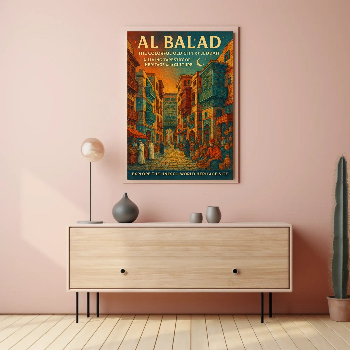 Al Balad The Colorful Old City Of Poster
