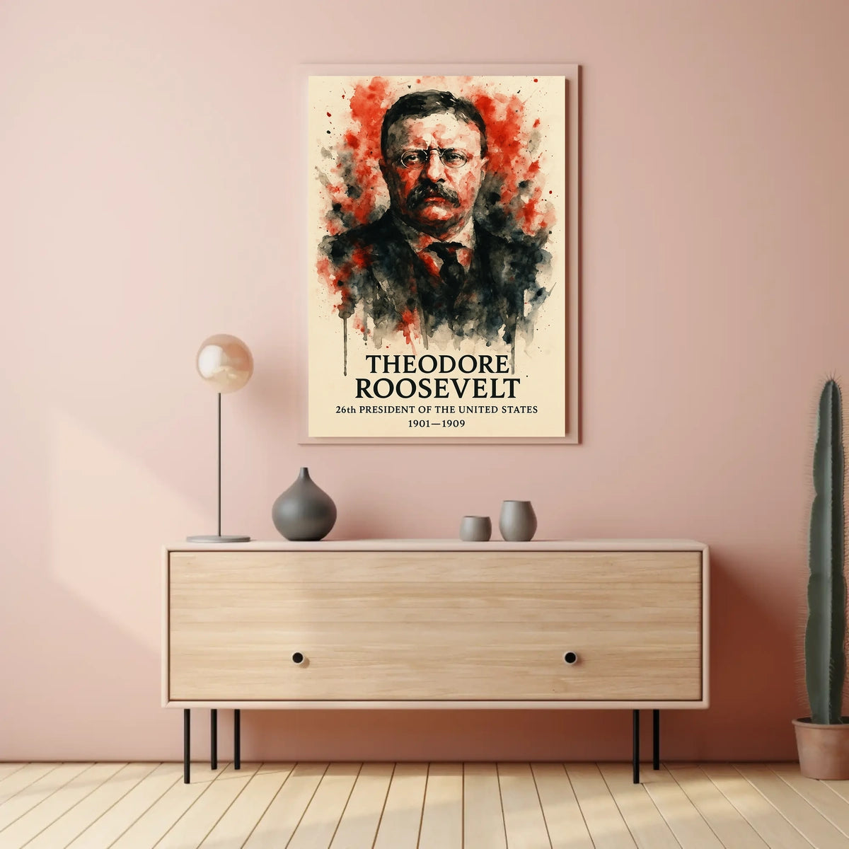 Theodore Roosevelt Brilliance: Immersive Historical Presidential Poster