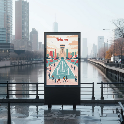 Tehran's Urban Vibes Poster