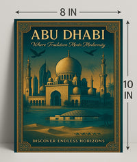 Abu Dhabi's Elegance: Tradition Meets Modernity Travel Poster