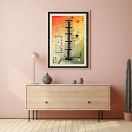 Futuristic Tower Design Poster