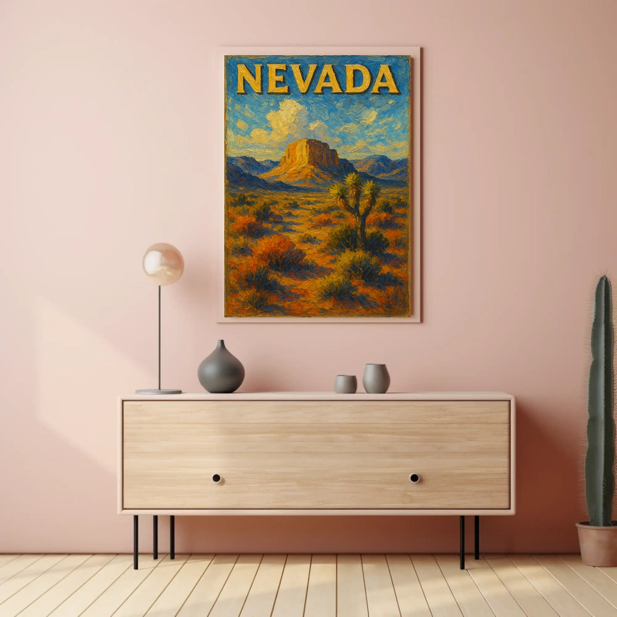 Nevada Desert Landscape Poster