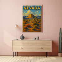 Nevada Desert Landscape Poster