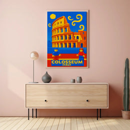 Colosseum LEGO Art Print Wall Decor PosterGoat