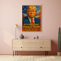 Donald Trump 47th President Poster