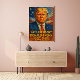 Donald Trump 47th President Poster