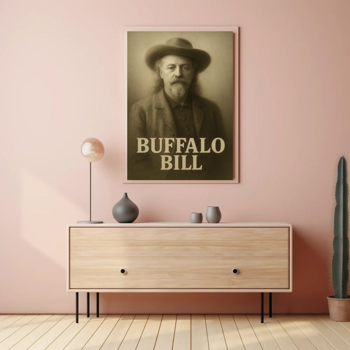 Buffalo Bill Iconic Vintage Historical Poster