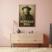 Buffalo Bill Iconic Vintage Historical Poster