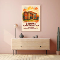 Brown v. Board of Education Historical Poster