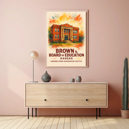 Brown v. Board of Education Historical Poster