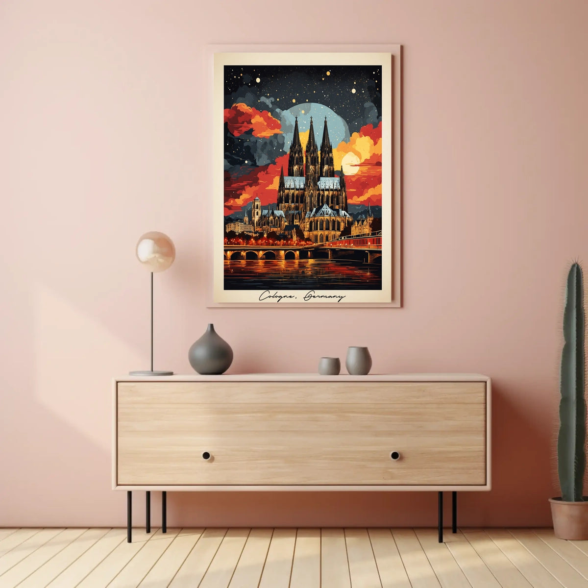 Cologne Cathedral at Sunset Poster