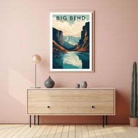 Big Bend National Park Travel Poster Vintage Print