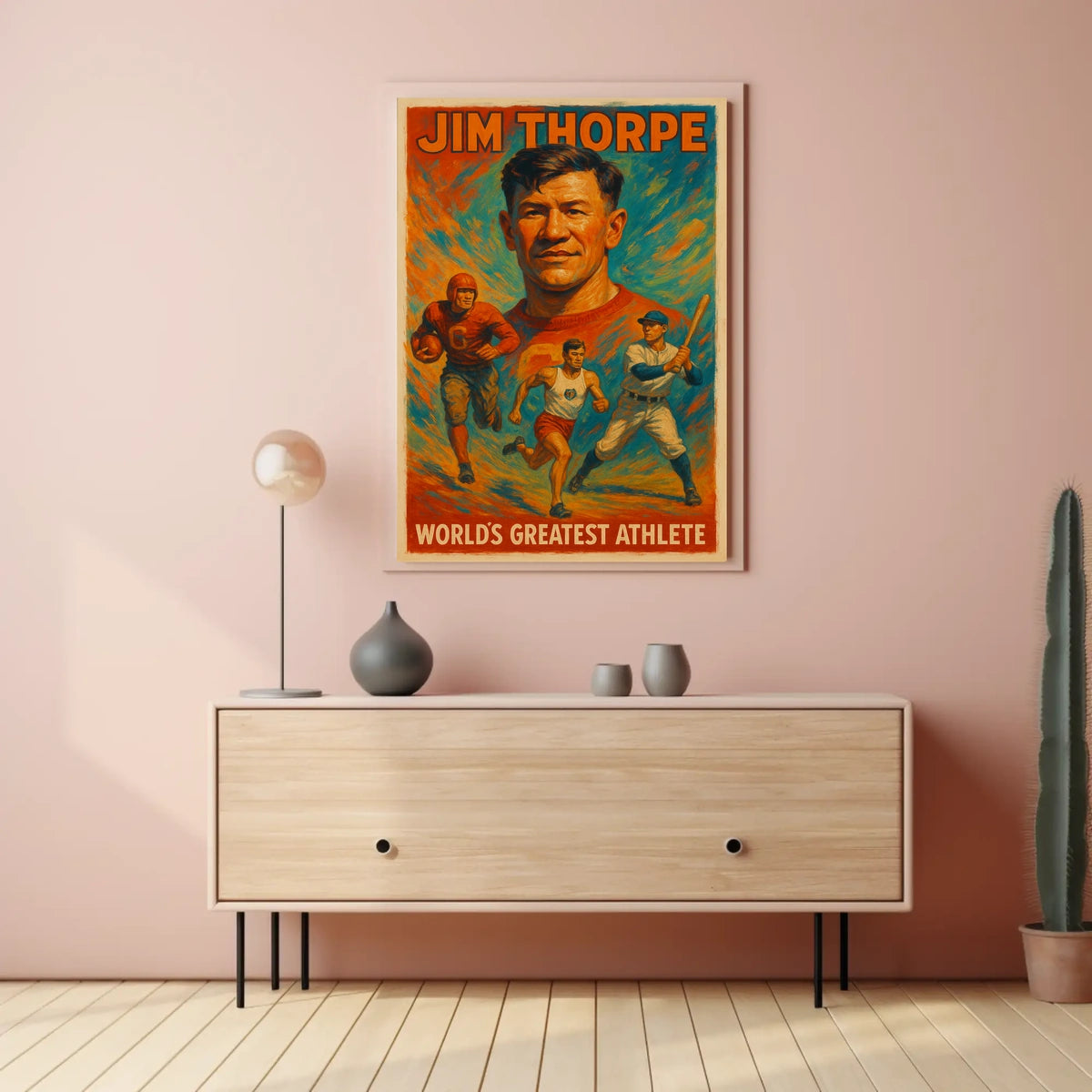 Celebrating Jim Thorpe A Tribute to a Sports Icon Poster
