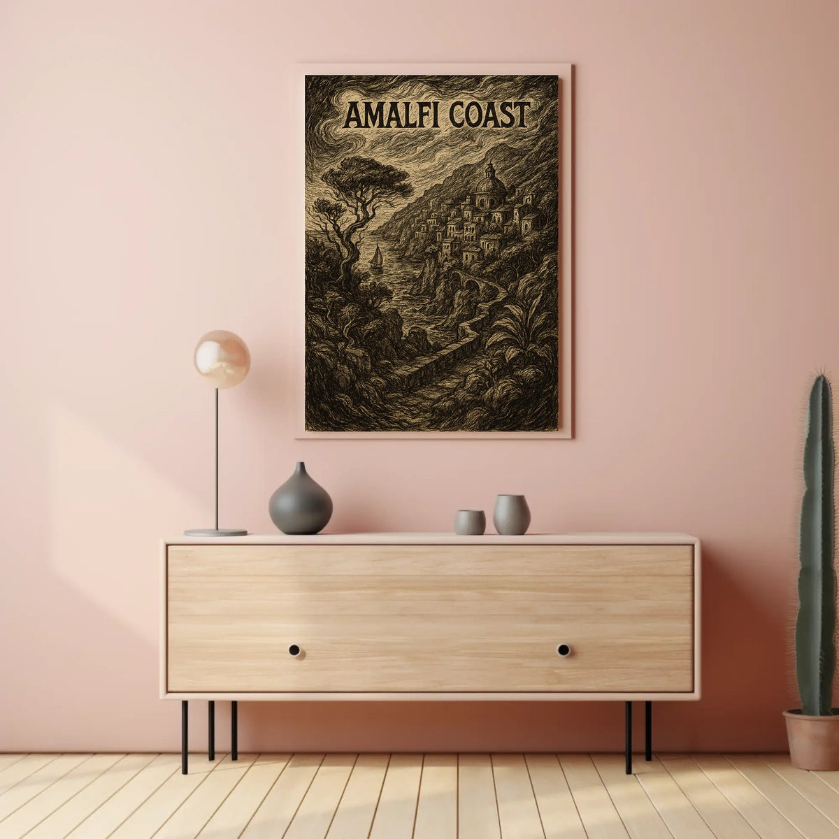 Amalfi Coast Poster Wall Art Coastal Decor Print Collection