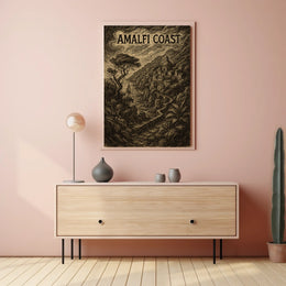 Amalfi Coast Poster Wall Art Coastal Decor Print Collection