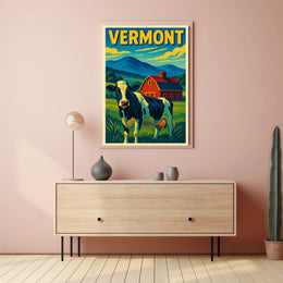 Vermont Countryside Charm Poster