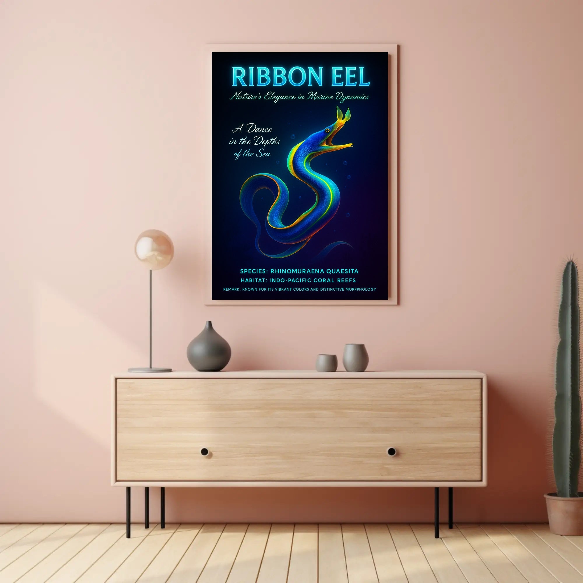 Ribbon Eel Nature's Elegance Poster
