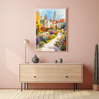 Belarus Nesvizh Castle Gardens Poster