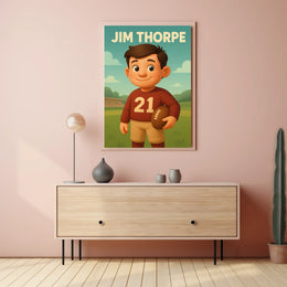 Jim Thorpe Legendary Athlete Poster