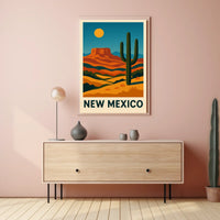 New Mexico Desert Landscape Poster