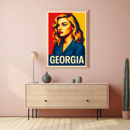 Georgia Vibrant Portrait Poster
