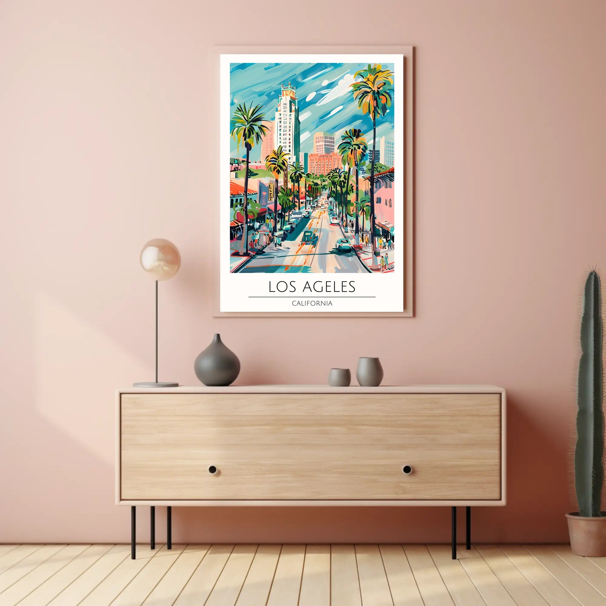 Los Angeles Vibes Poster PosterGoat