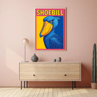 Shoebill Illustration Poster
