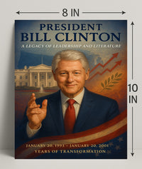 Bill Clinton Years of Transformation Poster PosterGoat