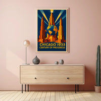 Chicago 1933 Century of Progress Poster Print PosterGoat