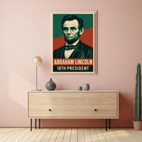 Abraham Lincoln Sixteenth President Realism Poster