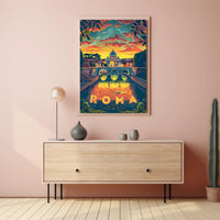 Rome's Majestic Architecture Featured Travel Poster